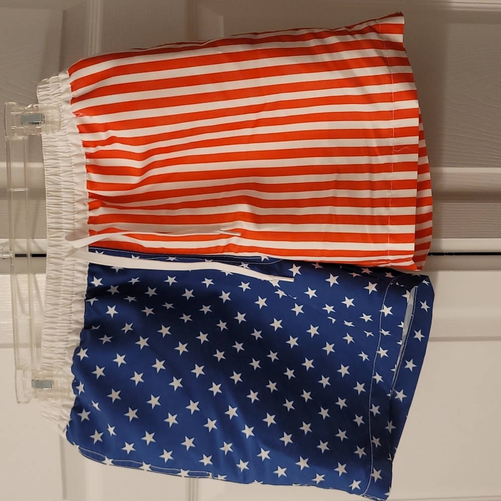 CHUBBIES swim trunks American flag